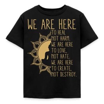 Inspiration bouddhiste - T-shirt Enfant - noir - Devant - AI Model Kid Female (0cm)