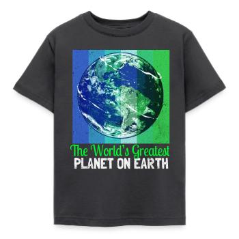 Jour de la Terre - T-shirt Enfant - charbon - Devant - AI Model Kid Female (0cm)