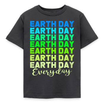 Jour de la Terre - T-shirt Enfant - charbon - Devant - AI Model Kid Female (0cm)