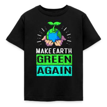Jour de la Terre - T-shirt Enfant - noir - Devant - AI Model Kid Female (0cm)