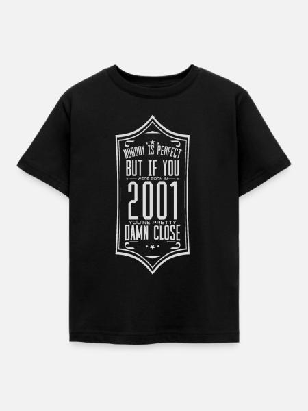 2001 - Kinder T-Shirt - Schwarz