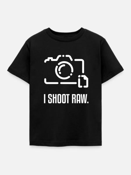 Fotograf - Kinder T-Shirt - Schwarz