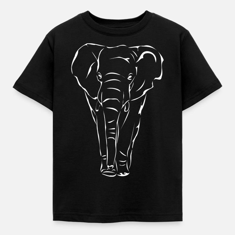 Éléphant blanc - T-shirt Enfant - noir