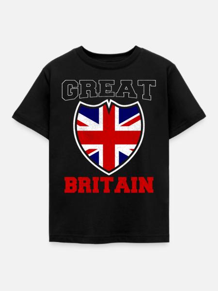 England Großbritannien - Kinder T-Shirt - Schwarz