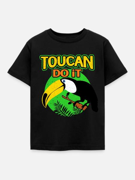 Tukan - Kinder T-Shirt - Schwarz