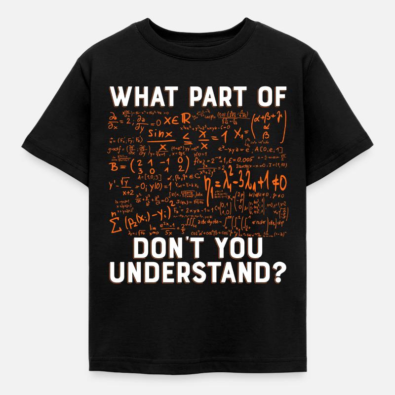 Science physics math gift formula - Kids' T-Shirt - black