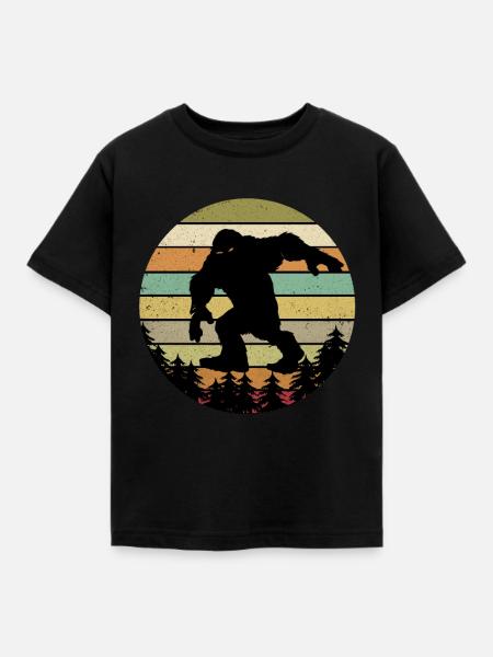 Bigfoot - Kinder T-Shirt - Schwarz