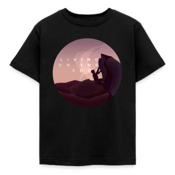 Klettern - Kinder T-Shirt - Schwarz - Vorne - AI Model Kid Female (0cm)