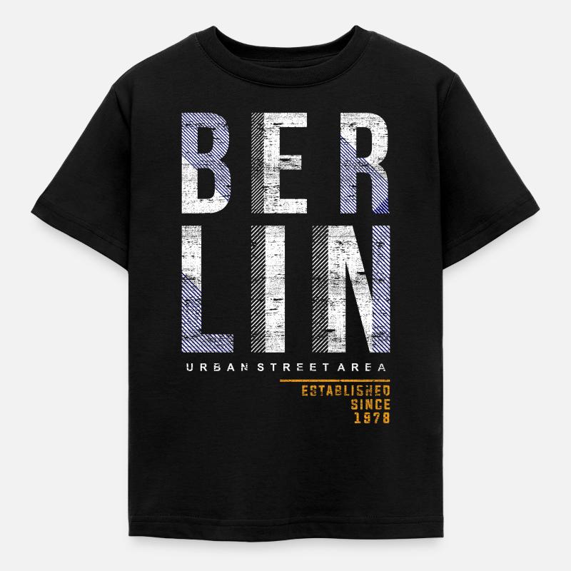 Berlin - Kinder T-Shirt - Schwarz