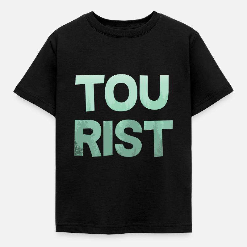 Tourist - Kids' T-Shirt - black