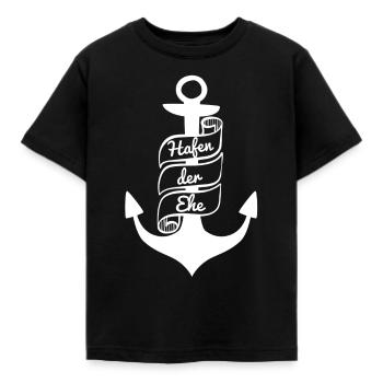 Port of Marriage | Wedding Family Love Gift - Kids' T-Shirt - black - Front - AI Model Kid Female (0cm)