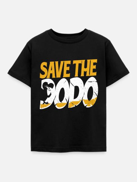 Dodo - Kinder T-Shirt - Schwarz