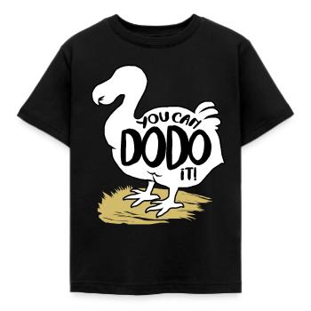 Dodo Geschenk Vogel Urzeit Fossil Archäologie Geek - Kinder T-Shirt - Schwarz - Vorne - AI Model Kid Female (0cm)