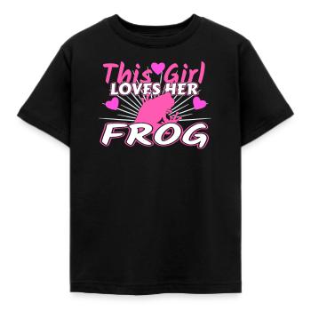 grenouille - T-shirt Enfant - noir - Devant - AI Model Kid Female (0cm)