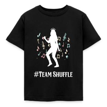 Team Shuffle Dance Tanz Disko Techno Geschenk - Kinder T-Shirt - Schwarz - Vorne - AI Model Kid Female (0cm)