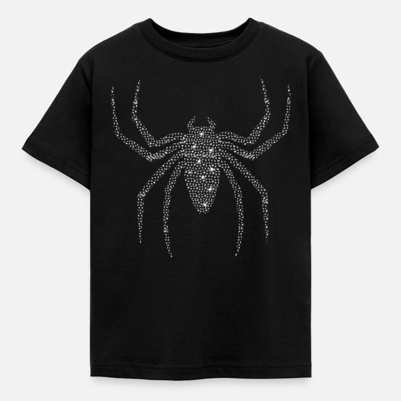 Spider from spiders - Kids' T-Shirt - black