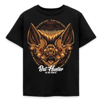 Bat - Kids' T-Shirt - black - Front - AI Model Kid Female (0cm)