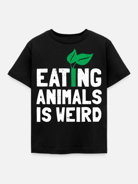 Vegetarier - Kinder T-Shirt - Schwarz