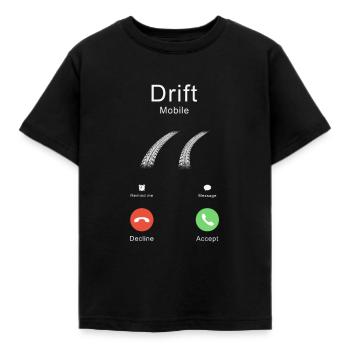 Tee-shirt tuner JDM Tuner Drift Mobile Call - T-shirt Enfant - noir - Devant - AI Model Kid Female (0cm)
