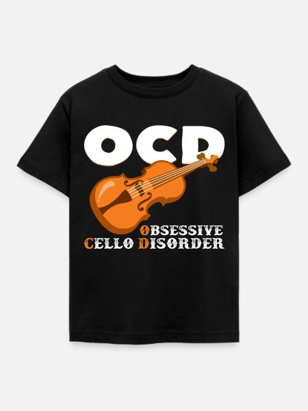 Cello - Kinder T-Shirt - Schwarz