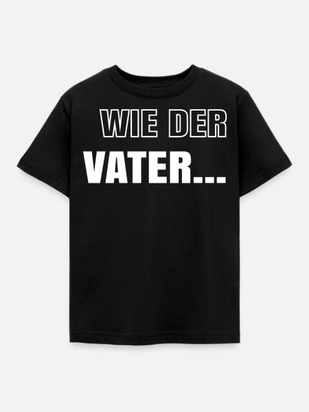 Vater - Kinder T-Shirt - Schwarz