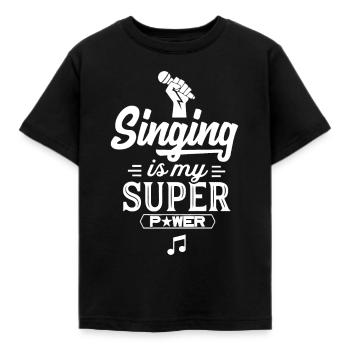 Chanteur chanteur chanteur chanteur - T-shirt Enfant - noir - Devant - AI Model Kid Female (0cm)