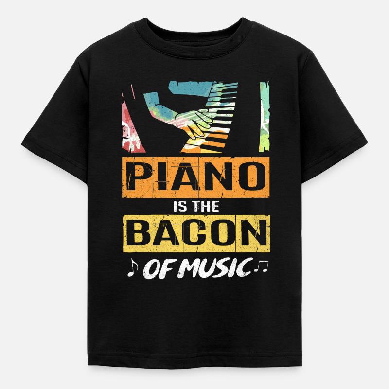 piano - T-shirt Enfant - noir