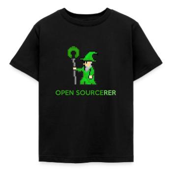 T-shirt développeur Open Sourcerer - T-shirt Enfant - noir - Devant - AI Model Kid Female (0cm)