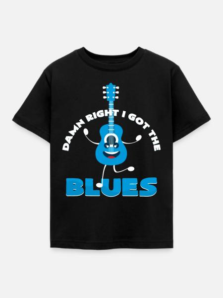 Blues - Kinder T-Shirt - Schwarz