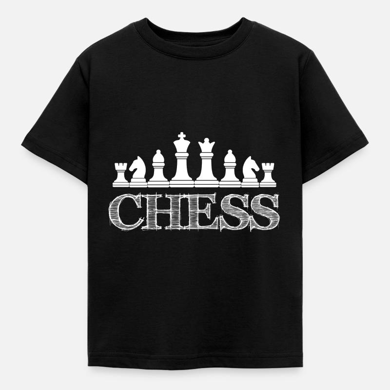 Echecs - Echecs - Chiffres - T-shirt Enfant - noir