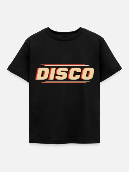 Disco - Kinder T-Shirt - Schwarz