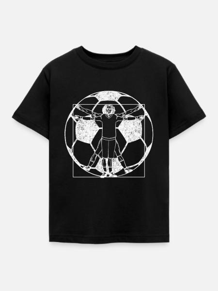 Cadeau d'équipe de football de football d'homme de Vitruve - T-shirt Enfant - noir