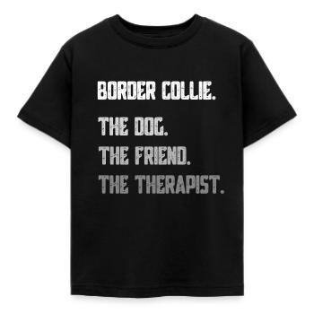 Border collie - T-shirt Enfant - noir - Devant - AI Model Kid Female (0cm)