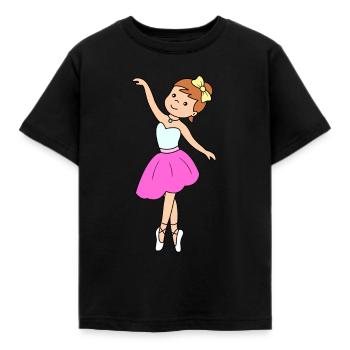 Ballerine danseuse - T-shirt Enfant - noir - Devant - AI Model Kid Female (0cm)