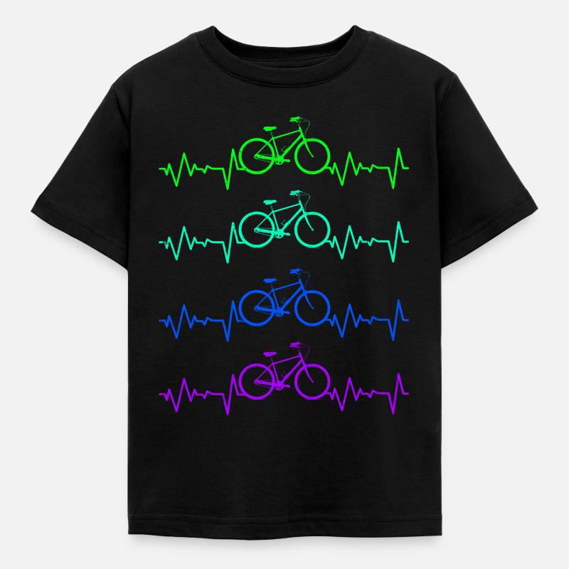 Fahrrad - Kinder T-Shirt - Schwarz