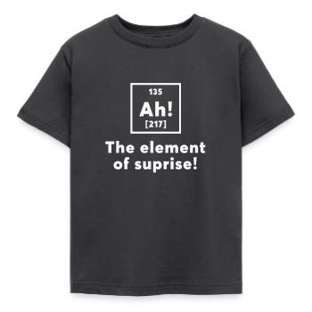 L'élément de la surprise de science t-shirt - T-shirt Enfant - charbon - Devant - AI Model Kid Female (0cm)