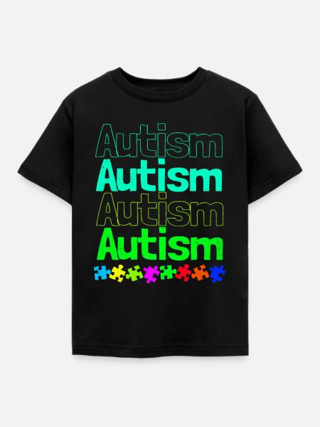 Autismus - Kinder T-Shirt - Schwarz