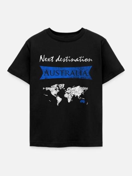 Australien - Kinder T-Shirt - Schwarz