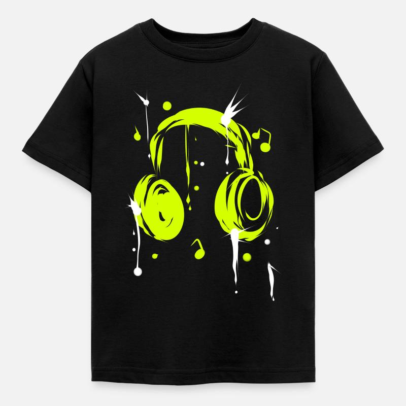 écouteurs - T-shirt Enfant - noir