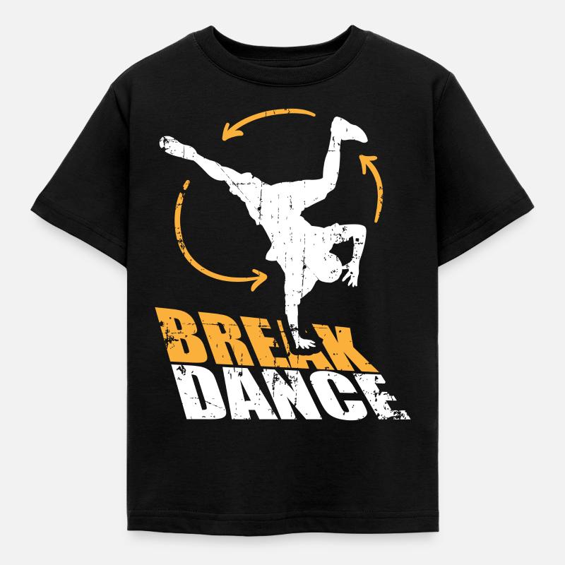 Breakdance Handstand Spin Breakdancer Bboy - Kinder T-Shirt - Schwarz