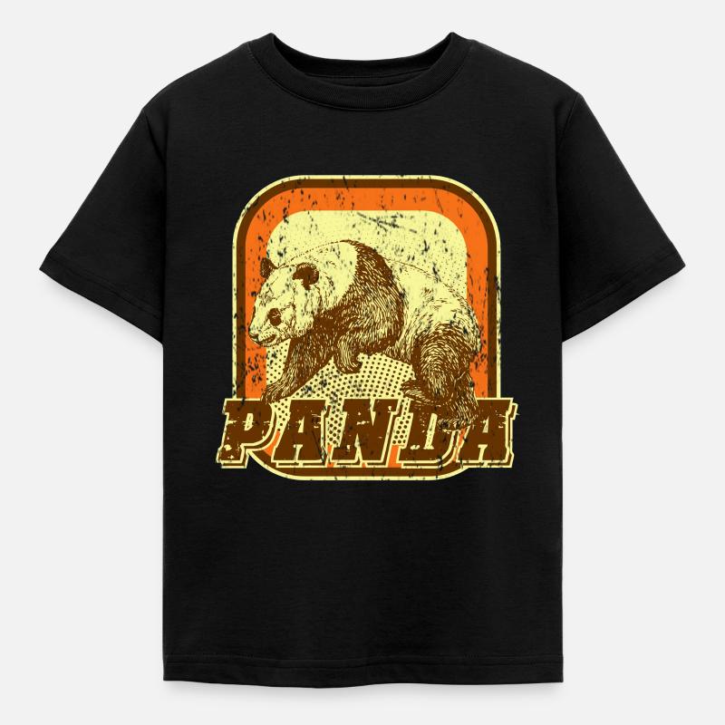 panda - T-shirt Enfant - noir
