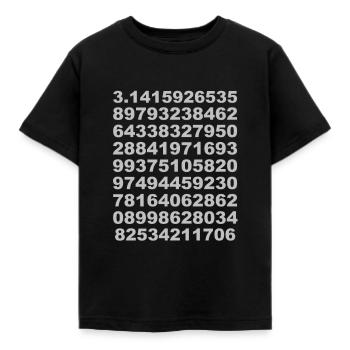 pi - T-shirt Enfant - noir - Devant - AI Model Kid Female (0cm)