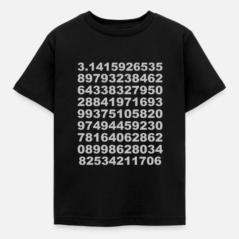 pi - Kinder T-Shirt - Schwarz