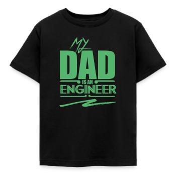 Engineers - Kids' T-Shirt - black - Front - AI Model Kid Female (0cm)