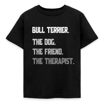 bull-terrier - T-shirt Enfant - noir - Devant - AI Model Kid Female (0cm)