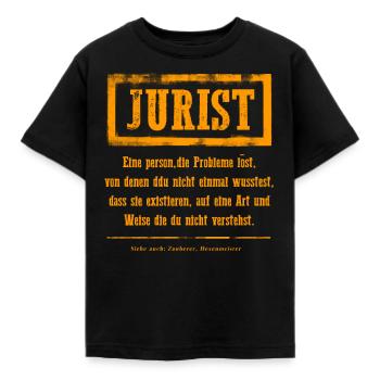 Lawyer definition - Kids' T-Shirt - black - Front - AI Model Kid Female (0cm)