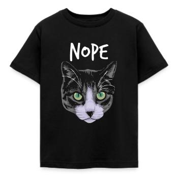 Lustige Katze - Kinder T-Shirt - Schwarz - Vorne - AI Model Kid Female (0cm)