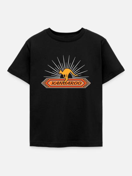Känguru - Kinder T-Shirt - Schwarz