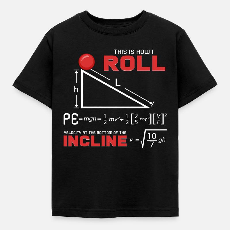 physics - Kids' T-Shirt - black