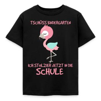 Tschüss Kindergarten - Kinder T-Shirt - Schwarz - Vorne - AI Model Kid Female (0cm)